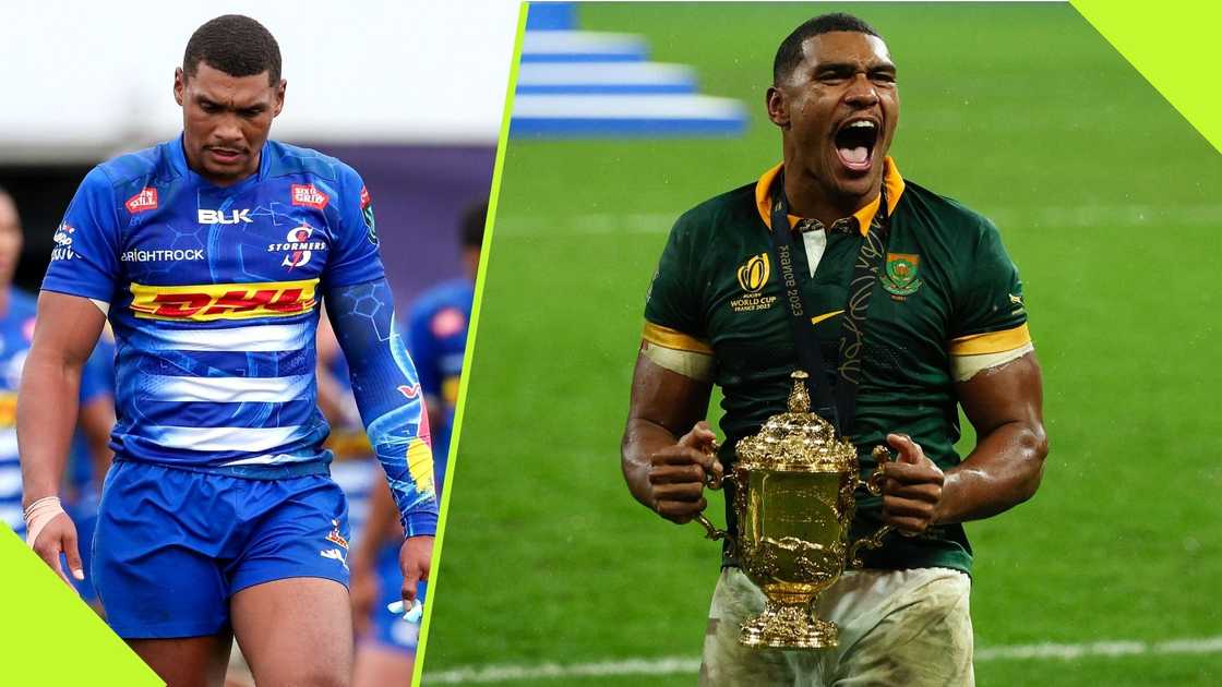 Damian Willemse is recovering from a groin injury. Damian Willemse is recovering from a groin injury.