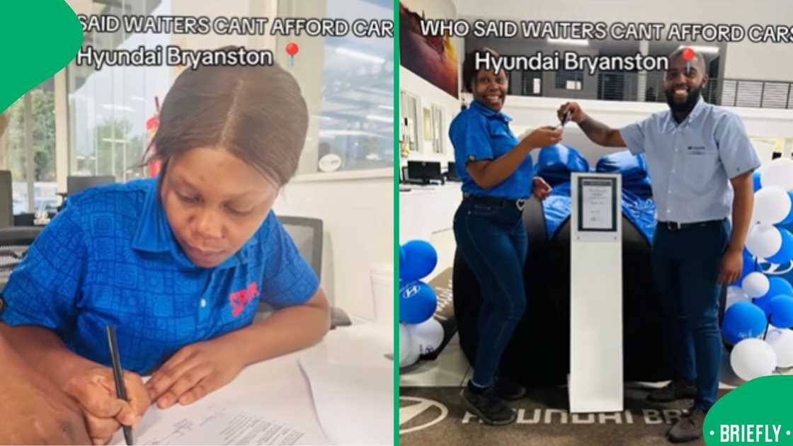 A Spur waitress bought herself a brand new car A Spur waitress bought herself a brand new car