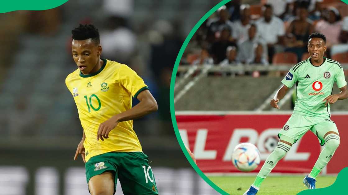 Relebohile Mofokeng plays for Orlando Pirates Relebohile Mofokeng plays for Orlando Pirates