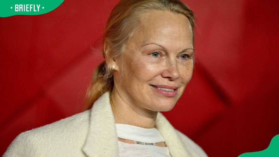 Actress Pamela Anderson at The Fashion Awards at the Royal Albert Hall in 2023.