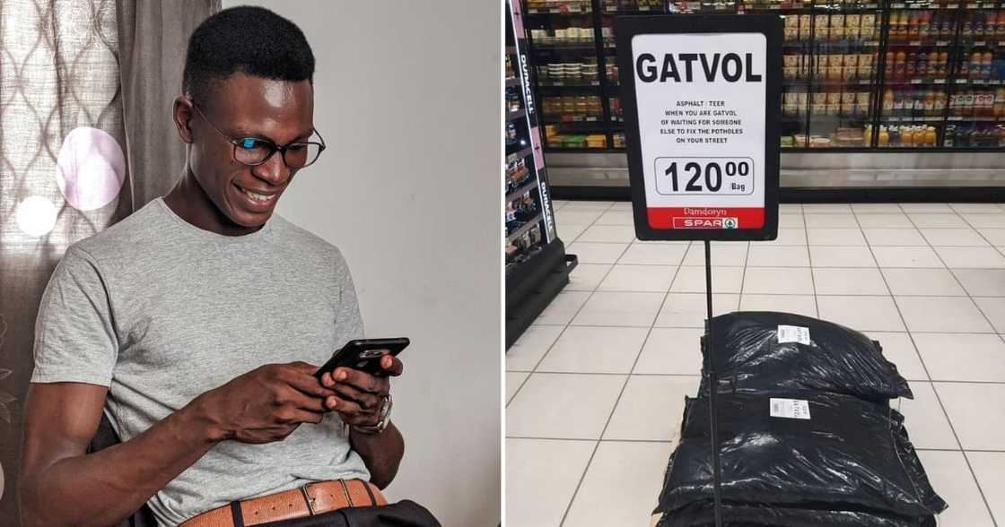 gatvol, Spar, pothole gatvol, Spar, pothole