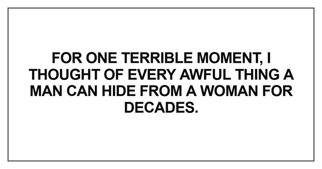For one terrible moment