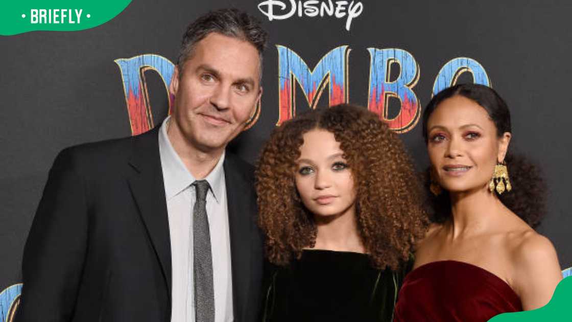 Ol Parker (L), Nico Parker (C), and Thandie Newton (R) at the premiere of Disney's "Dumbo" Ol Parker (L), Nico Parker (C), and Thandie Newton (R) at the premiere of Disney's "Dumbo"