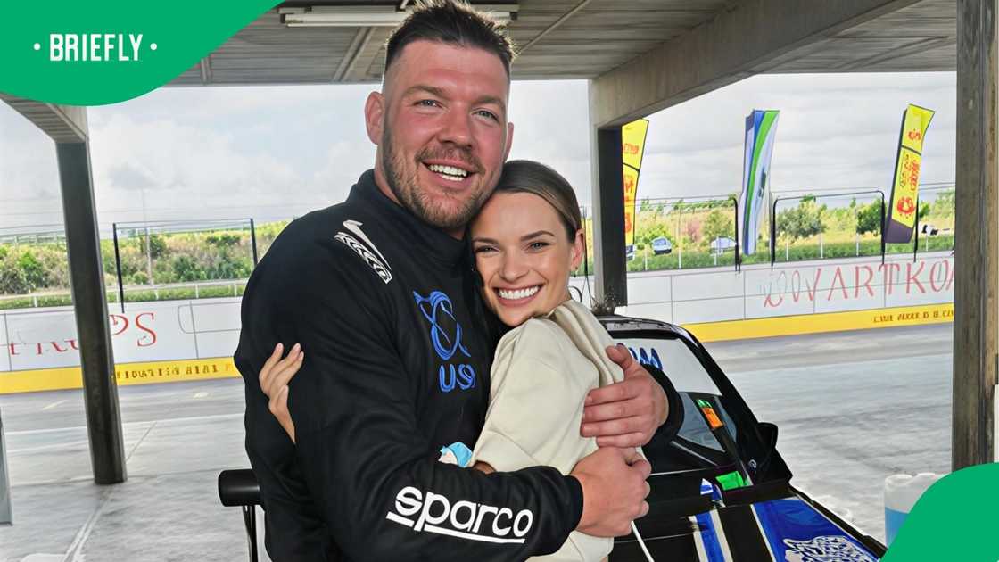 Vasti Spiller and Dricus du Plessis. Vasti Spiller and Dricus du Plessis.