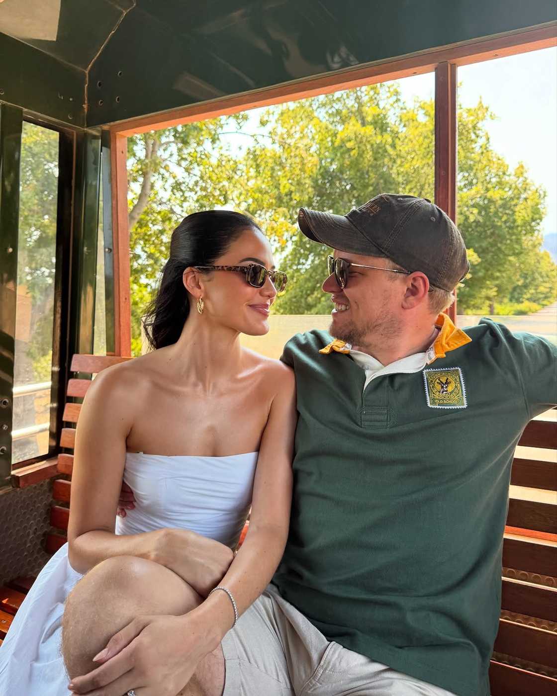 Natasha Joubert and her husband. Natasha Joubert and her husband.