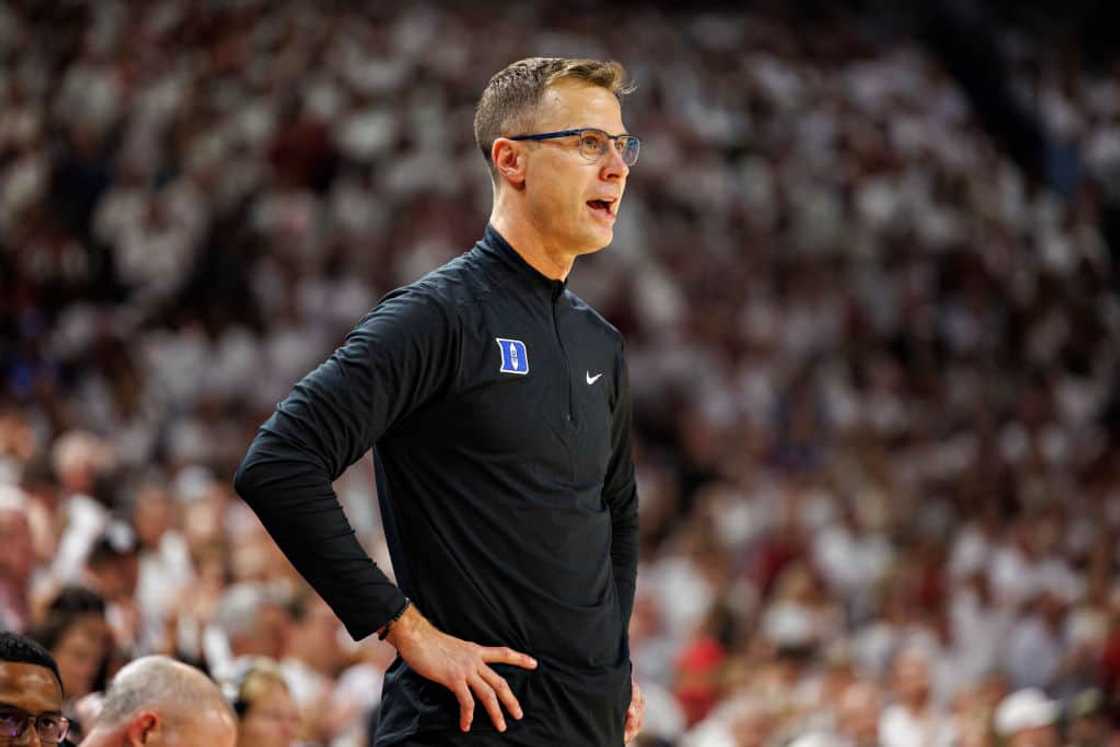 Head Coach Jon Scheyer of the Duke Blue Devis Head Coach Jon Scheyer of the Duke Blue Devis