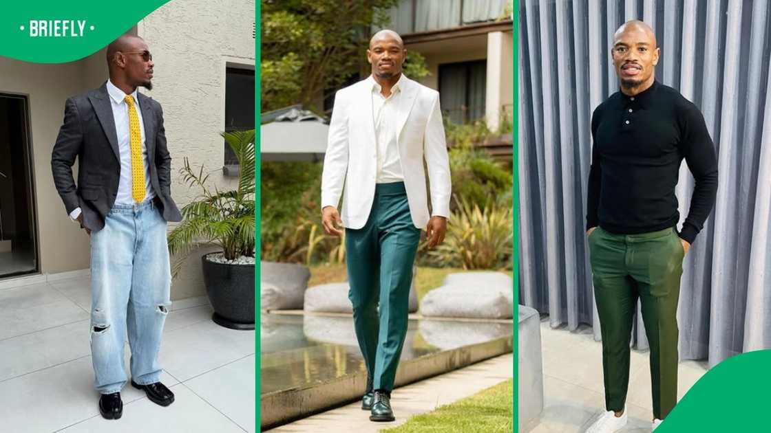 Makazole Mapimpi in different stylish outfits. Makazole Mapimpi in different stylish outfits.