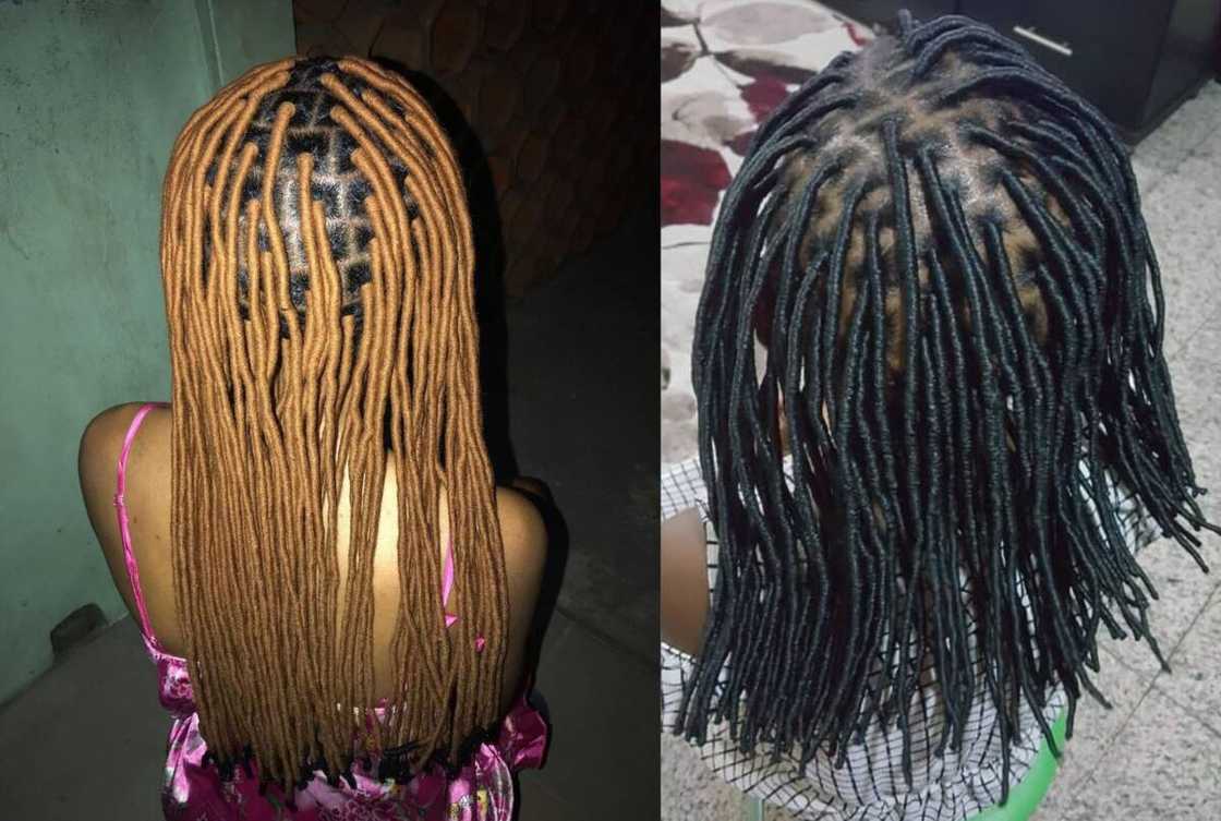 Brown ombre locs Brown ombre locs