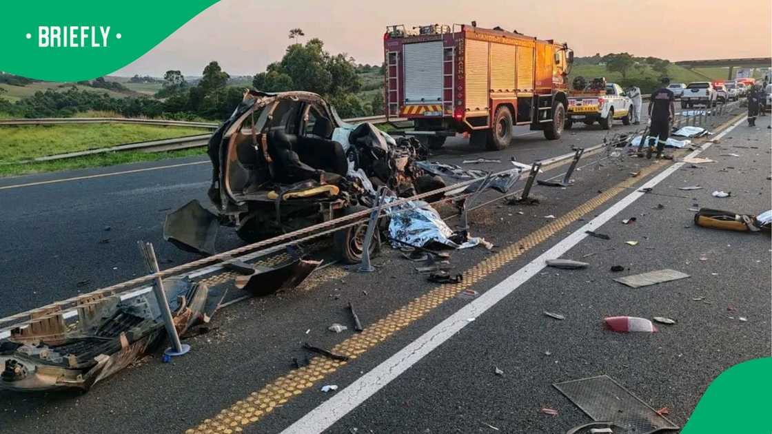 A crash left seven people dead in Johannesburg A crash left seven people dead in Johannesburg