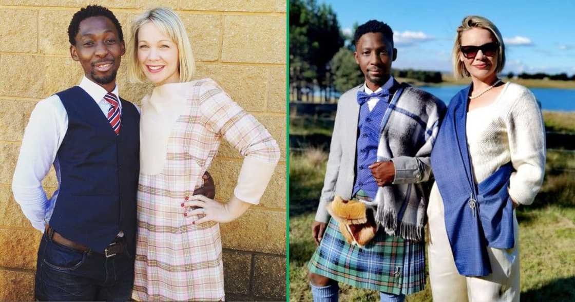 Wandile Molebatsi shows off his beloved wife Wandile Molebatsi shows off his beloved wife