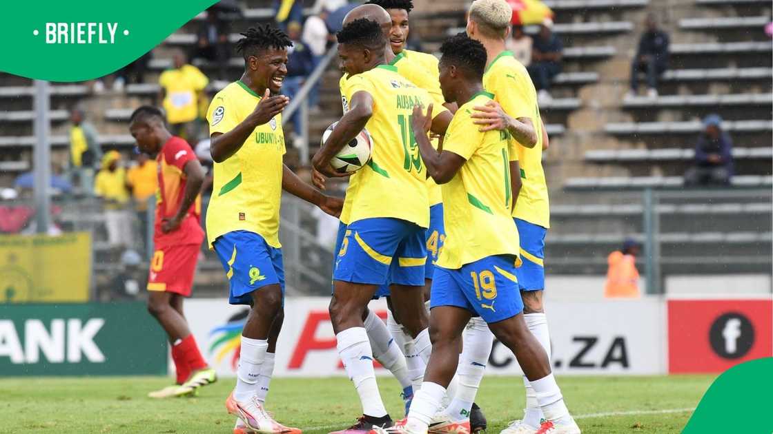 Mamelodi Sundowns qualify for the Nedbank Cup quarter-final after beating Mpheni Home Defenders. Mamelodi Sundowns qualify for the Nedbank Cup quarter-final after beating Mpheni Home Defenders.
