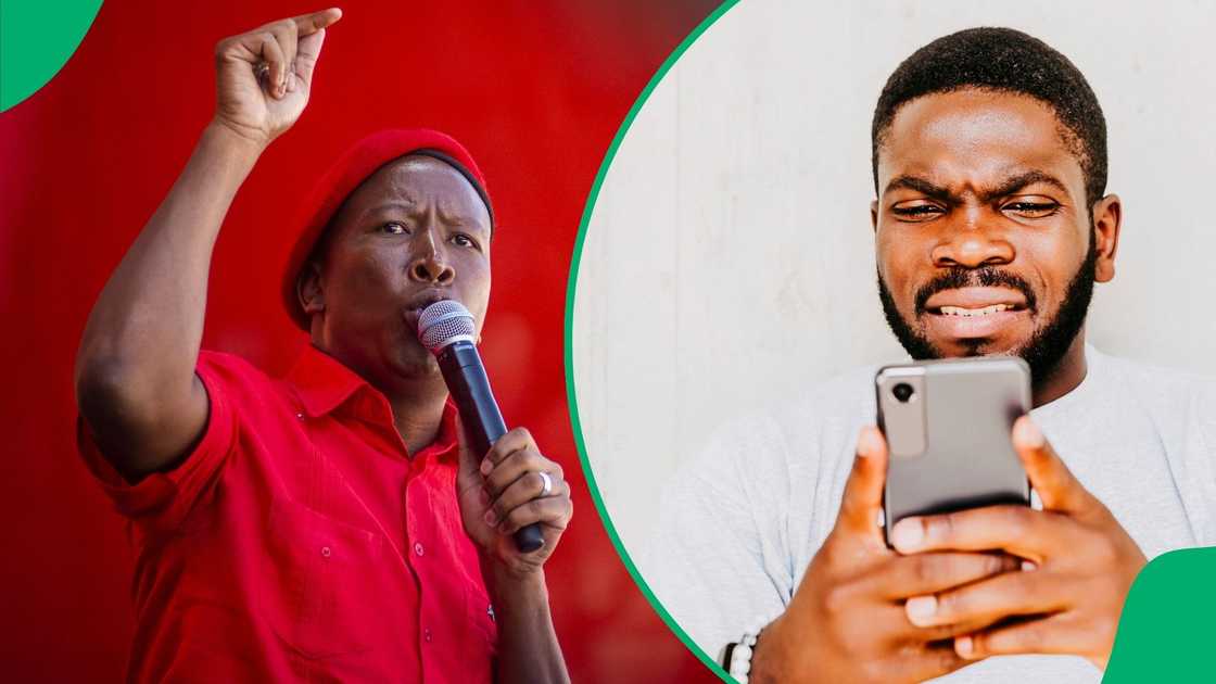 Julius Malema hit back at a social media user for commenting on his weight. Julius Malema hit back at a social media user for commenting on his weight.