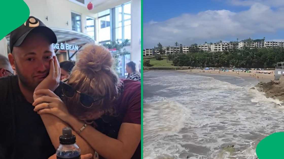 A couple got sick after visiting a beach. A couple got sick after visiting a beach.