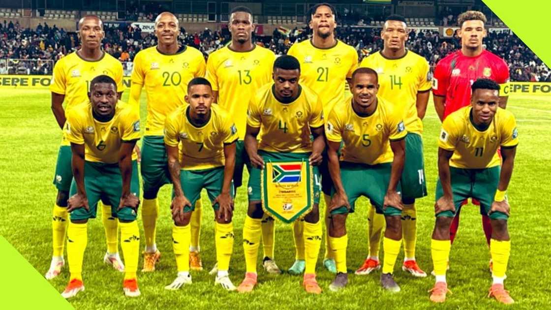 Bafana Bafana are 11th in Africa.