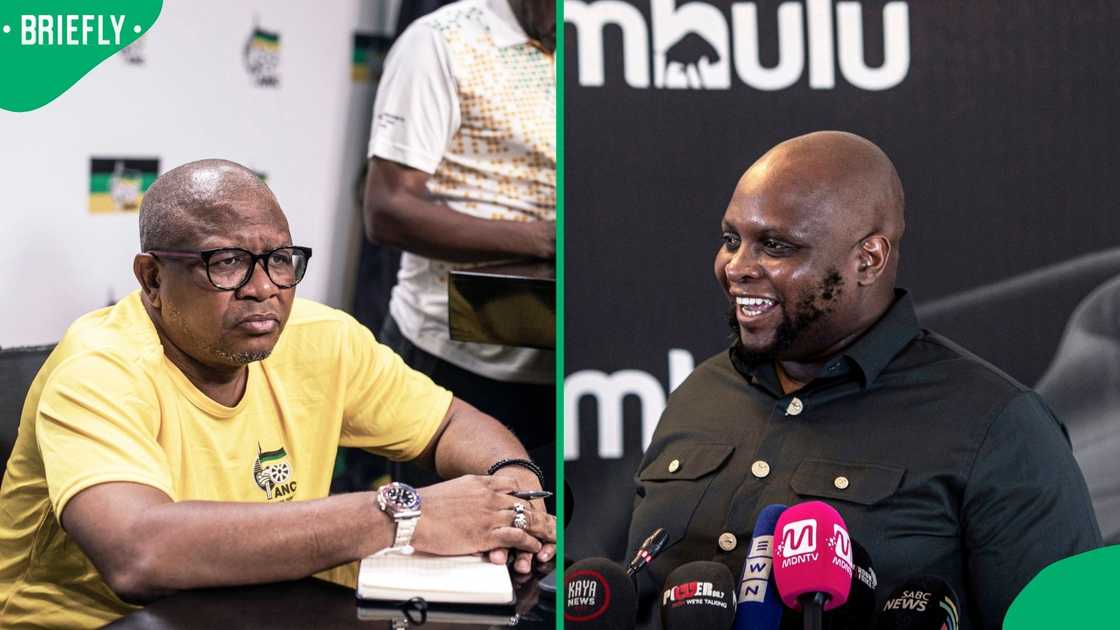 Fikile Mbalula and Floyd Shivambu Fikile Mbalula and Floyd Shivambu
