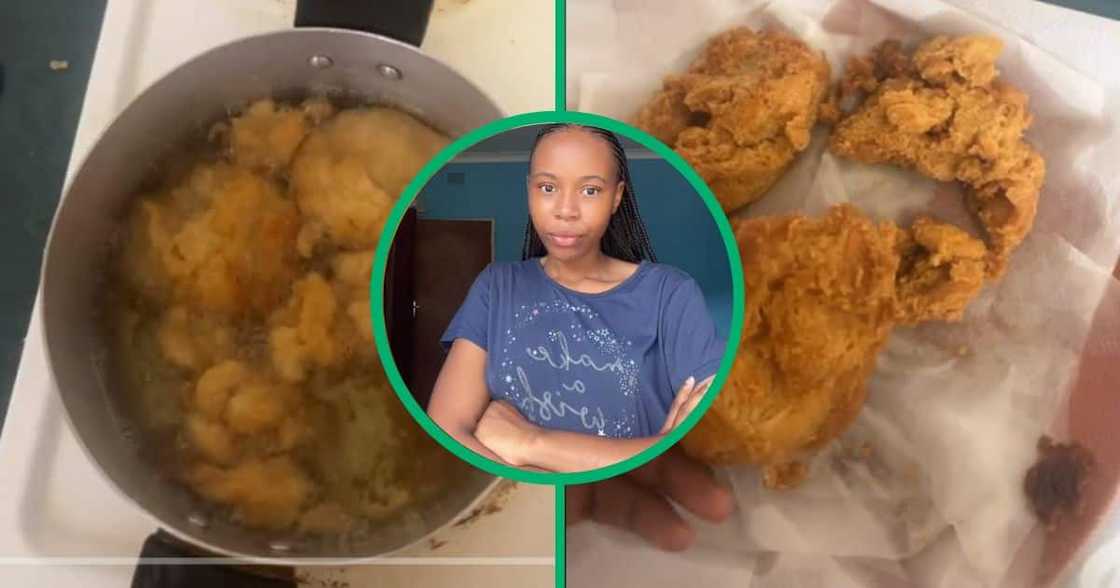 Lady fails at making amagwinya in TikTok video Lady fails at making amagwinya in TikTok video