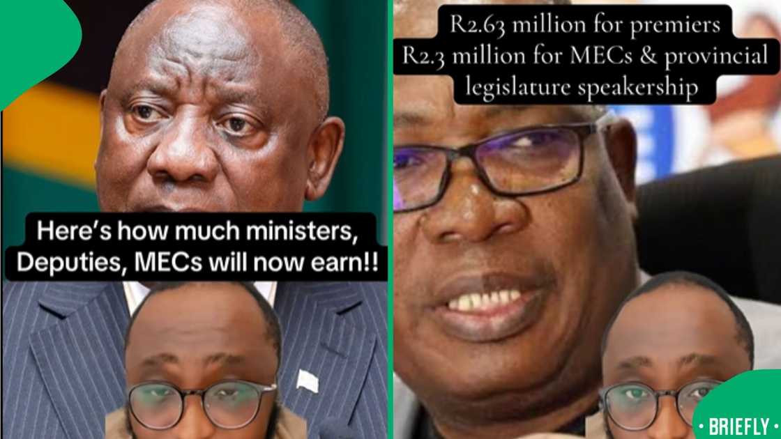 The screenshot on the right showed that premiers will now earn R2.63 million The screenshot on the right showed that premiers will now earn R2.63 million