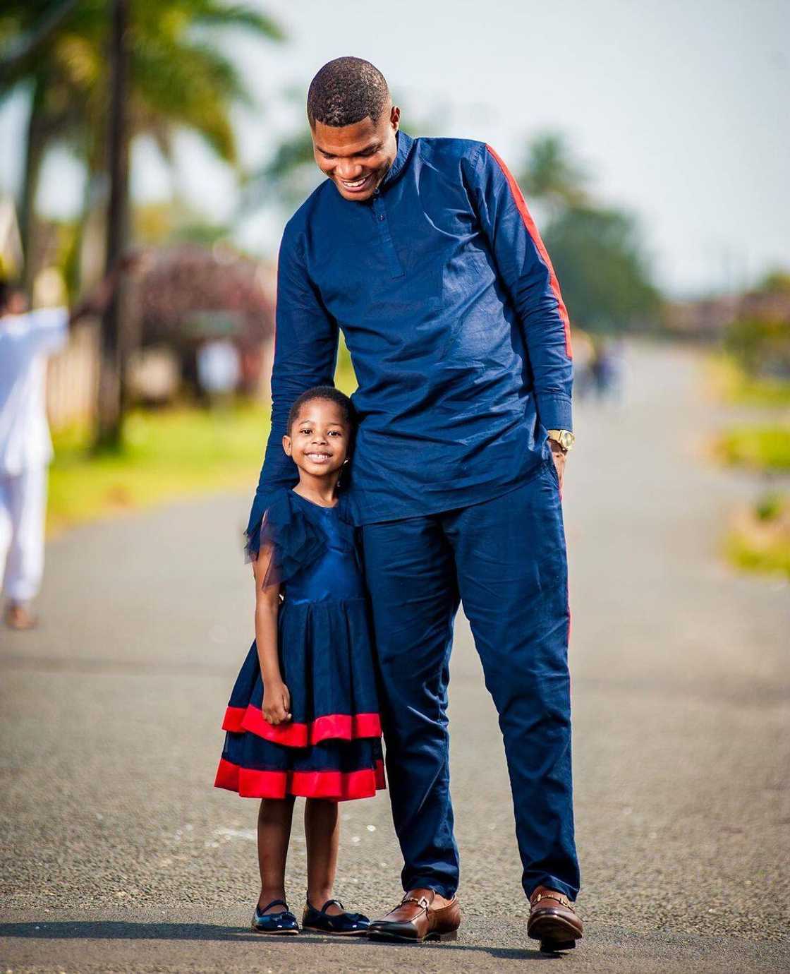 Shweshwe-themed outfit for couples