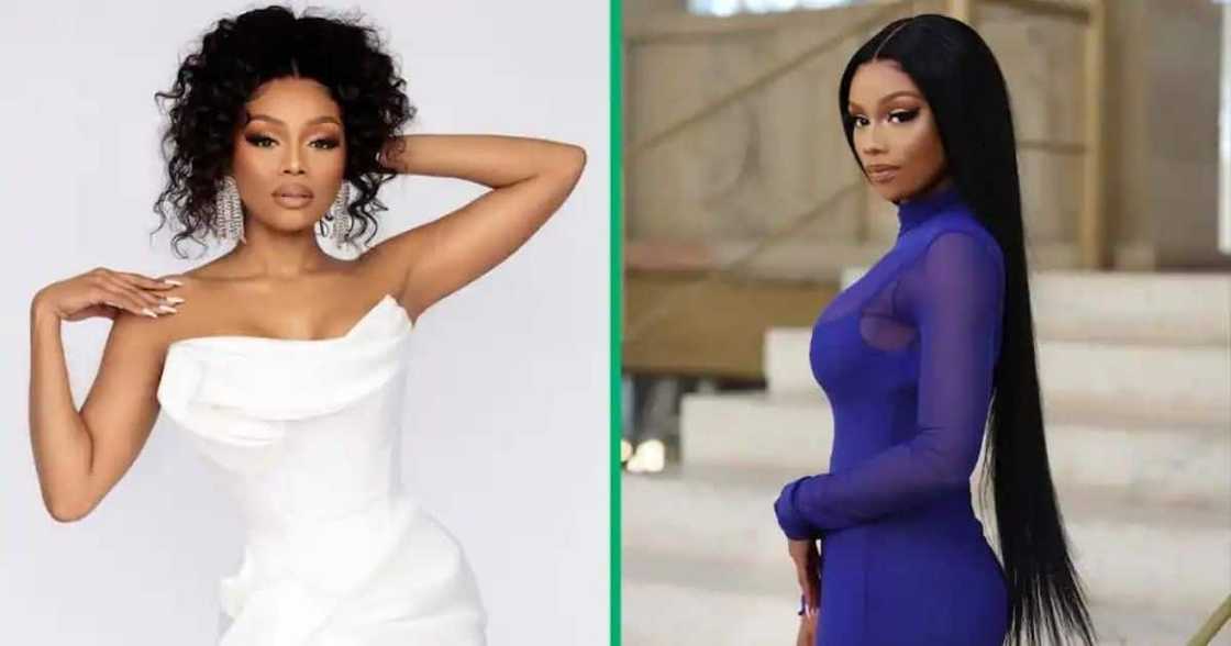 Bonang Matheba on her hosting gig. Bonang Matheba on her hosting gig.