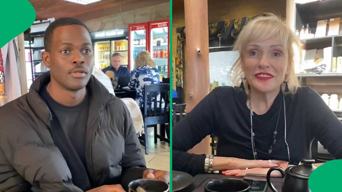 A man sat puzzled as his Afrikaans-speaking girlfriend and her mother had a conversation. A man sat puzzled as his Afrikaans-speaking girlfriend and her mother had a conversation.