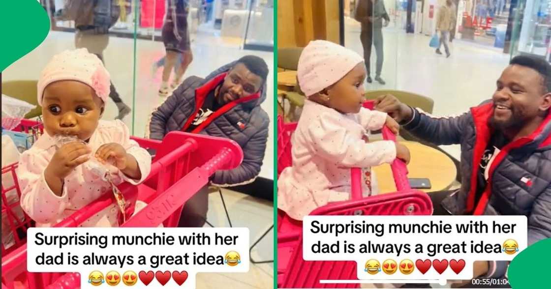 Dad's sweet surprise for daughter at Mall