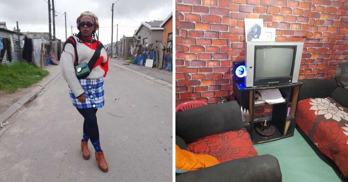 Cape Town woman flexes her mkhukhu Cape Town woman flexes her mkhukhu