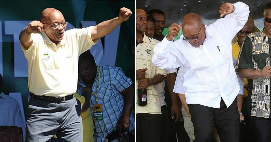 Former South Africa President Jacob Zuma dances Former South Africa President Jacob Zuma dances