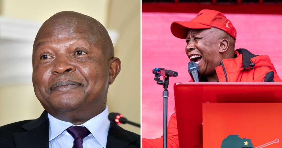 EFF leader Julius Malema address David Mabuza at Sona debate