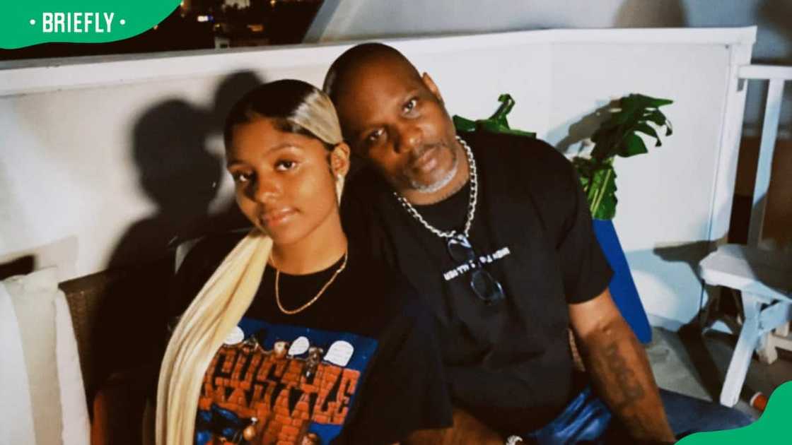 Sasha Simmons and her father DMX Sasha Simmons and her father DMX