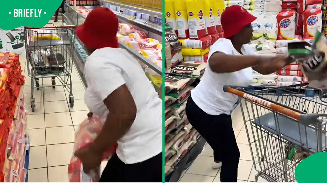 Woman's trolley dash in Shoshanguve mall