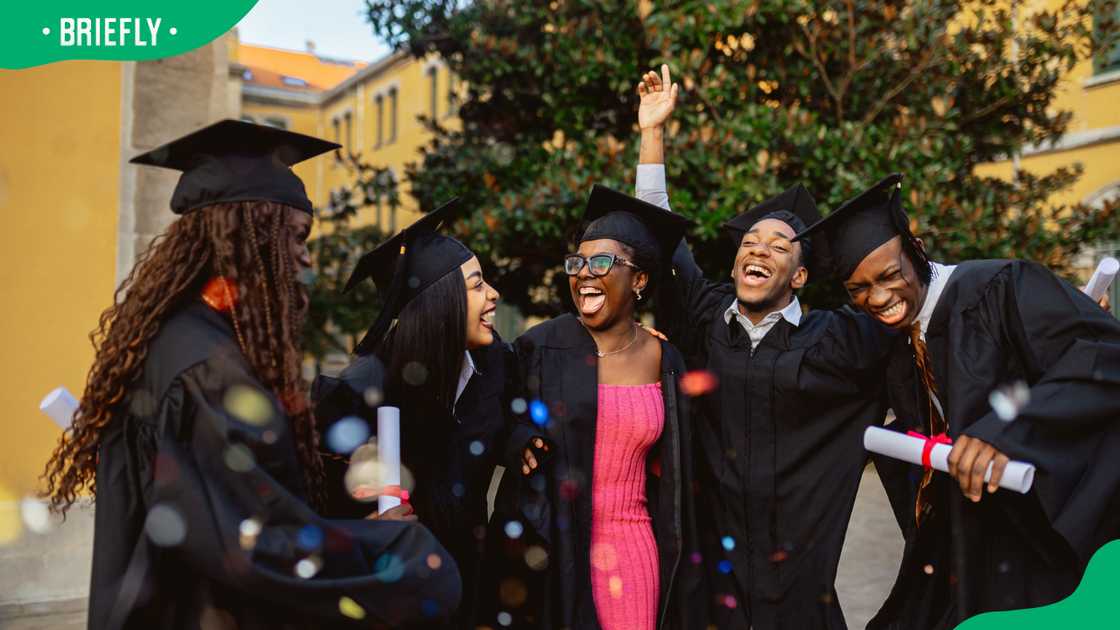 A group of graduating students A group of graduating students