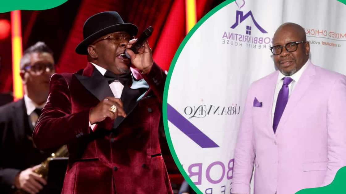 Bobby Brown performs onstage (L). The singer attends Bobbi Kristina Serenity House 4th Annual Gala (R) Bobby Brown performs onstage (L). The singer attends Bobbi Kristina Serenity House 4th Annual Gala (R)