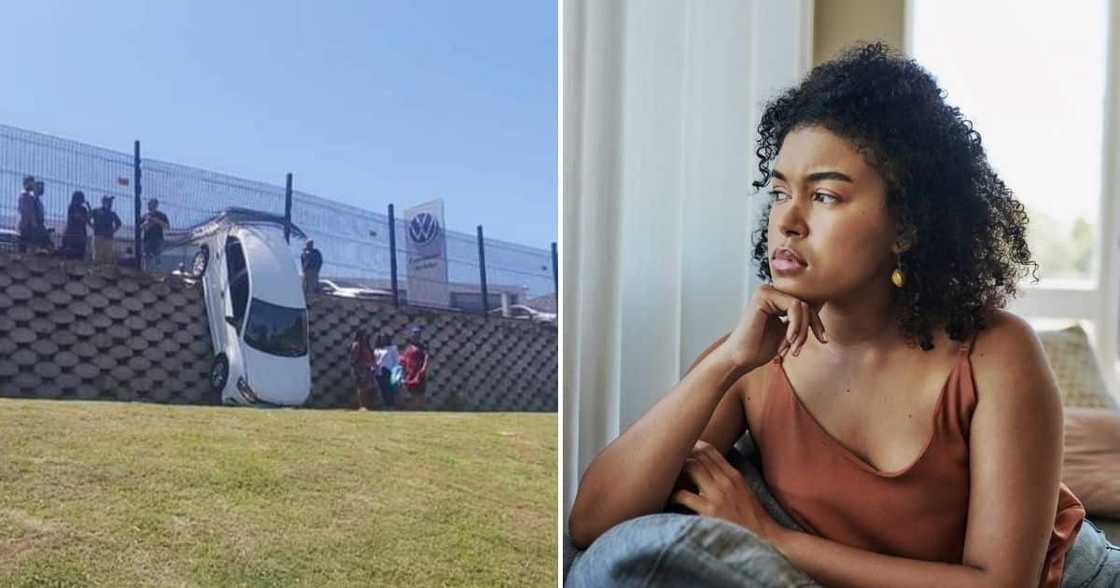 Woman, Crash Her New Whip, Dealership, Mzansi Woman, Crash Her New Whip, Dealership, Mzansi