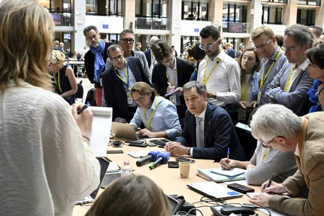 Belgium PM Alexander De Croo said the EU was looking to tax frozen Russian assets Belgium PM Alexander De Croo said the EU was looking to tax frozen Russian assets