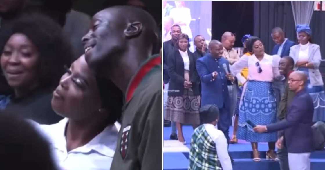 A man picked his wife from a church congregation. A man picked his wife from a church congregation.