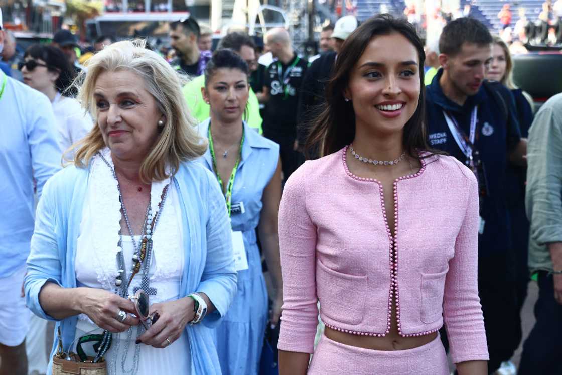 Charles' mother Pascale Leclerc and Alexandra Saint-Mleux