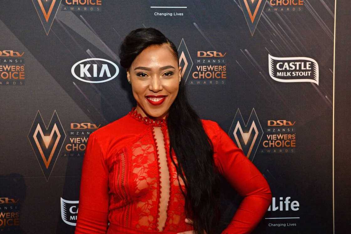 Simz Ngema at the DStv Mzansi Viewer's Choice Awards