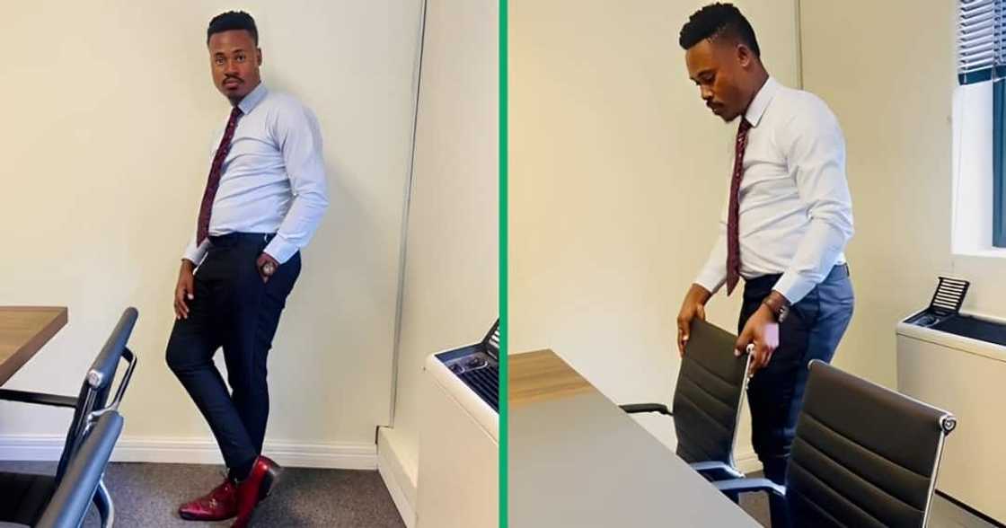 A South African man flexed about his career on TikTok A South African man flexed about his career on TikTok