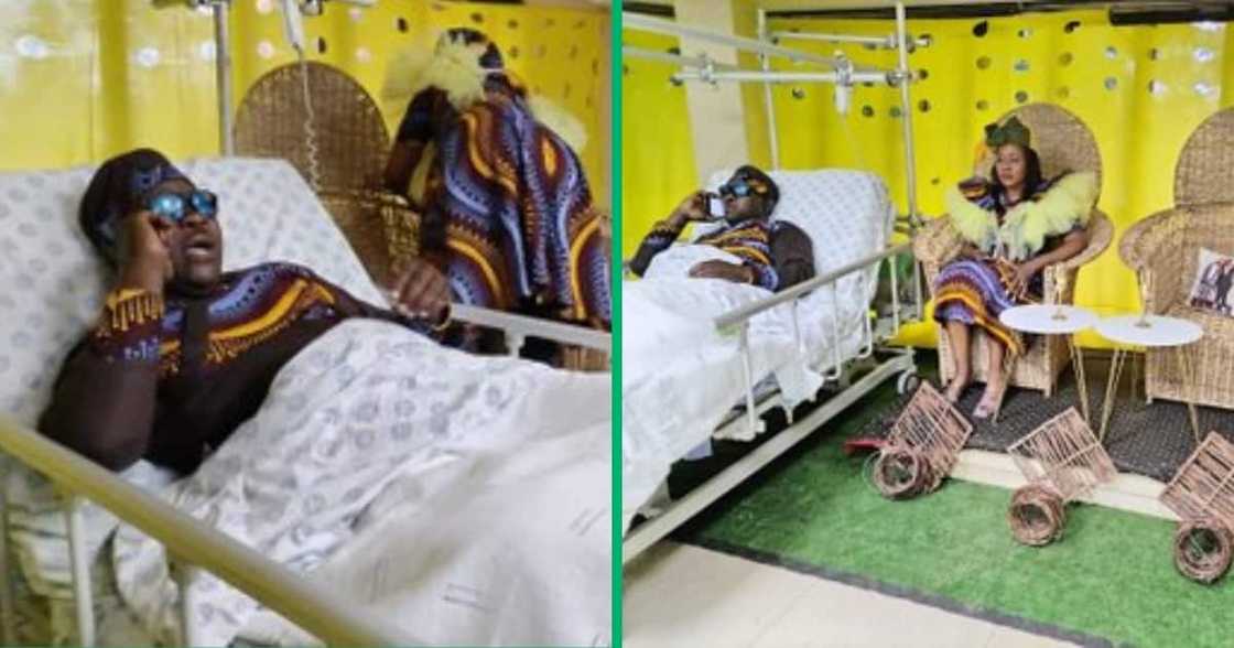 Twitter post goes viral, revealing a touching scene of a patient at Far East Rand hospital getting married in his hospital bed Twitter post goes viral, revealing a touching scene of a patient at Far East Rand hospital getting married in his hospital bed