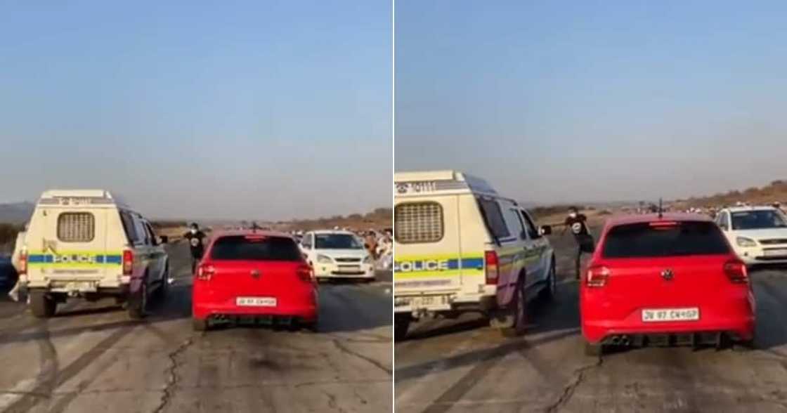 Driver, Video, Police Van, Speeding, Social media reactions Driver, Video, Police Van, Speeding, Social media reactions
