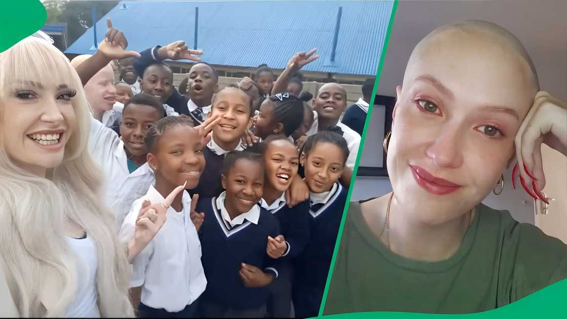 TikTok photos of a Mzansi teacher with her pupils TikTok photos of a Mzansi teacher with her pupils