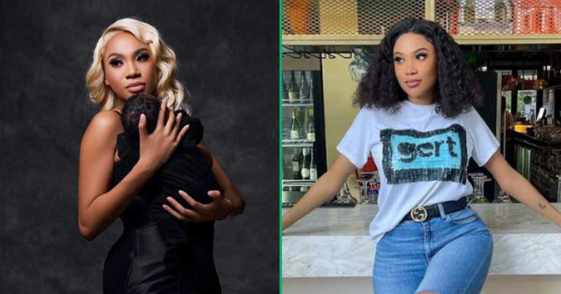 Tamia Mpisane celebrates her daughter Tamia Mpisane celebrates her daughter