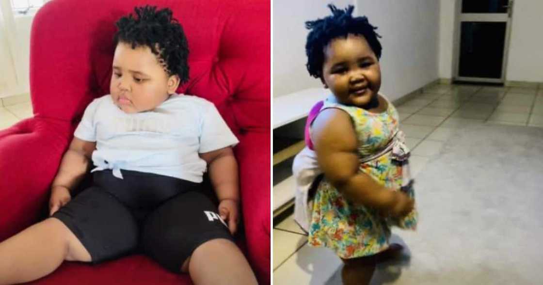 Woman shows off her 2-year-old baby Woman shows off her 2-year-old baby