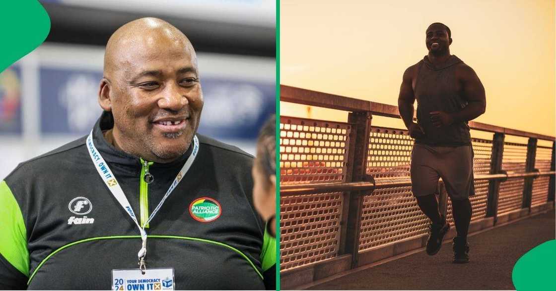 Gayton McKenzie begins running routine