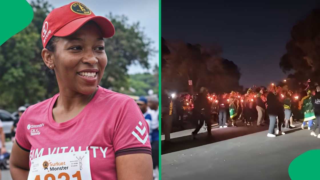 The vigil touched the hearts of many social media users across the country