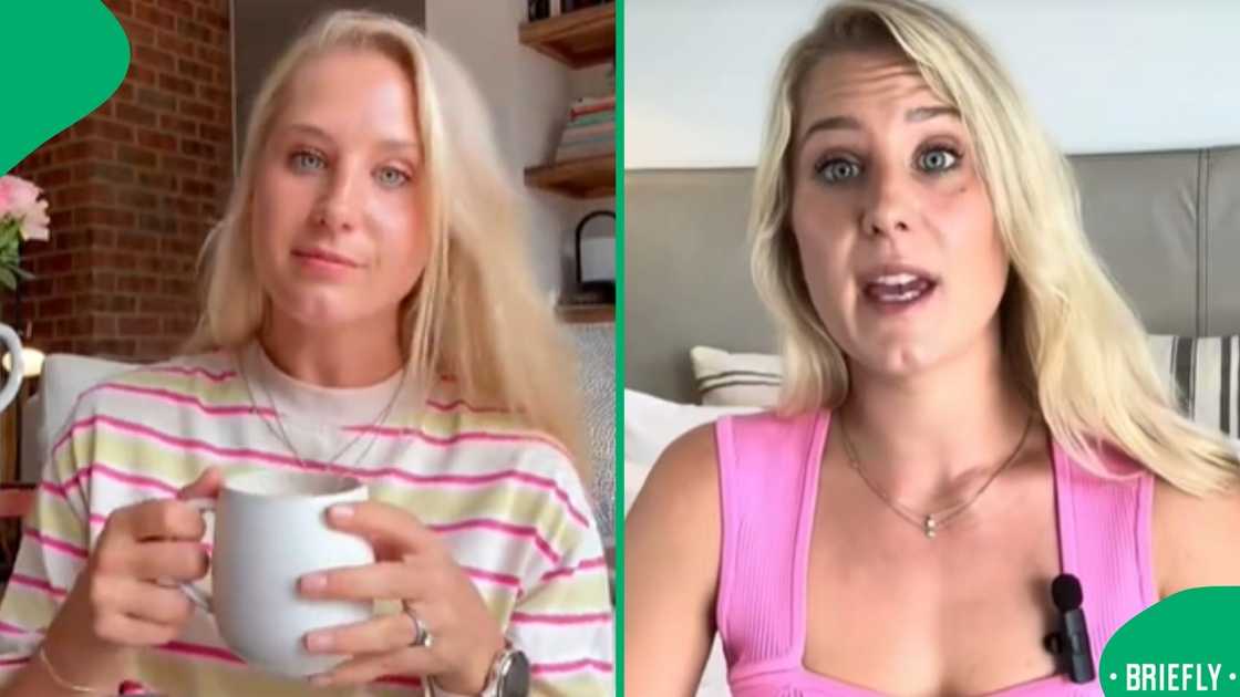 On the right captured the Australian woman vlogging about her experiences in Mzansi On the right captured the Australian woman vlogging about her experiences in Mzansi
