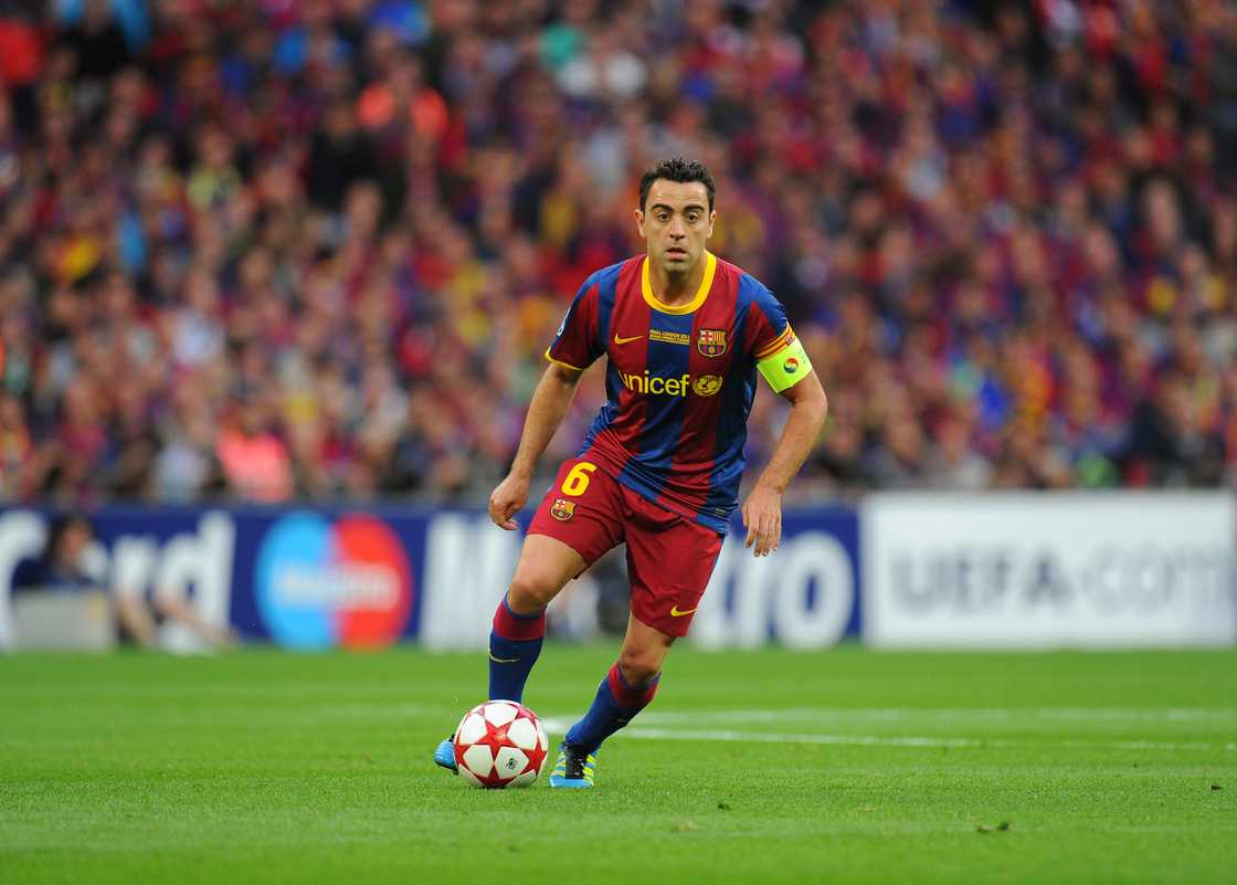 Xavi during the UEFA Champions League Final 2011 Xavi during the UEFA Champions League Final 2011