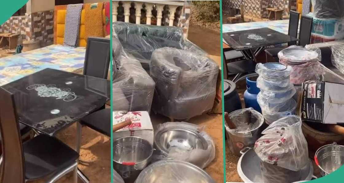 Reactions as man shows array of gifts bride's family gave her Reactions as man shows array of gifts bride's family gave her