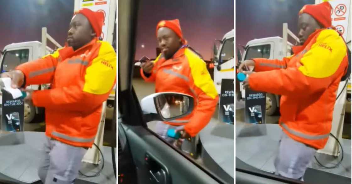 Petrol attendant, social media, Mzansi Petrol attendant, social media, Mzansi