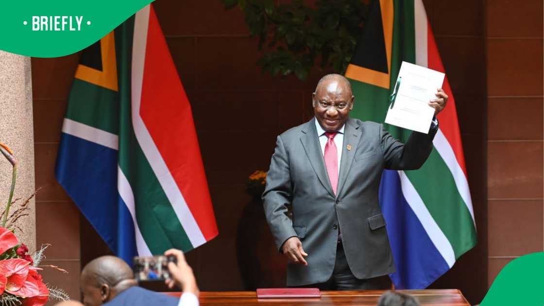 Cyril Ramaphosa said the country will go ahead with implementing the NHI Cyril Ramaphosa said the country will go ahead with implementing the NHI